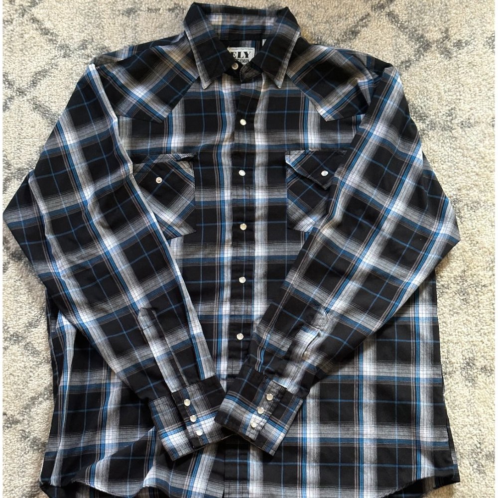 Ely CattleMan Pearl Snap Western Wear Shirt
